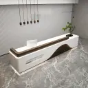 Curved Wave Office Reception Desk - Maoters thumbnail 2