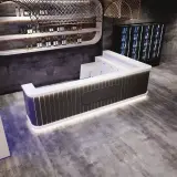 Modern Curved LED Lighted Reception Desk - Maoters thumbnail 3