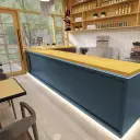 Wood Top LED Retail Reception Desk - Maoters thumbnail 2