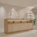 Simple Rattan Reception Desk - Maoters thumbnail 2