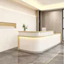 Sleek Curved Corner Reception Desk - Maoters thumbnail 3