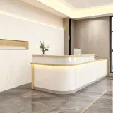 Sleek Curved Corner Reception Desk - Maoters thumbnail 3