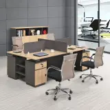 Minimalist Modern Desk with Privacy Screens – Maoters thumbnail 2