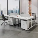 Ergonomic Workstations with Privacy Partitions thumbnail 2