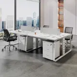 Ergonomic Workstations with Privacy Partitions thumbnail 2