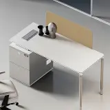 Simple Modern Desk with Storage - Maoters thumbnail 2