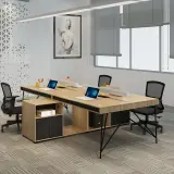 Modern Office Wood Workstation Desk - Maoters thumbnail 2