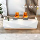 Modern Geometric Faceted Reception Desk - Maoters thumbnail 3