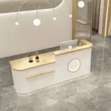 Curved Shop Checkout Reception Desk thumbnail 3