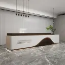 Curved Wave Office Reception Desk - Maoters thumbnail 3