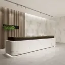 Modern Office Lobby Curved Reception Desk - Maoters thumbnail 3