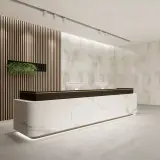 Modern Office Lobby Curved Reception Desk - Maoters thumbnail 3