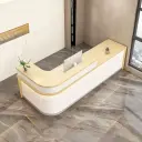 Sleek Curved Corner Reception Desk - Maoters thumbnail 4