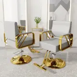 Hair Salon Stainless Steel Haircutting Chair – Maoters thumbnail 2