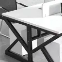 Minimalist Computer Desk with Screen Divider thumbnail 6