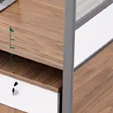 Modern Open Office Workstation with Storage - Maoters thumbnail 9