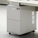 Simple Modern Desk with Storage - Maoters thumbnail 5