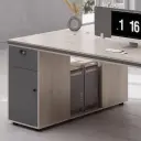 Wood Dual Side Lock Drawer Workstation - Maoters thumbnail 8