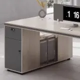 Wood Dual Side Lock Drawer Workstation - Maoters thumbnail 8
