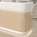 Modern Simple Wood Grain Reception Desk thumbnail 10