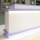 Round Accent Lighted Reception Desk - Maoters thumbnail 8