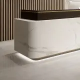 Modern Office Lobby Curved Reception Desk - Maoters thumbnail 10