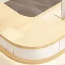 Sleek Curved Corner Reception Desk - Maoters thumbnail 8