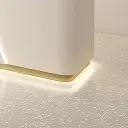 Beauty Salon Milky white Reception Counter Desk - Maoters thumbnail 13