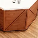 Wood L Shape Retail Reception Counter - Maoters thumbnail 11