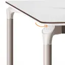 Modern Minimalist Staff Desk with Lock & Partition thumbnail 7
