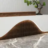 Curved Wave Office Reception Desk - Maoters thumbnail 10
