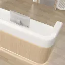 Modern Simple Wood Grain Reception Desk thumbnail 11