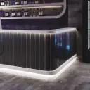 Modern Curved LED Lighted Reception Desk - Maoters thumbnail 7