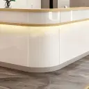 Sleek Curved Corner Reception Desk - Maoters thumbnail 7