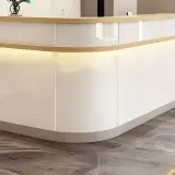 Sleek Curved Corner Reception Desk - Maoters thumbnail 7