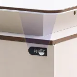 Modern Minimalist Staff Desk with Lock & Partition thumbnail 8