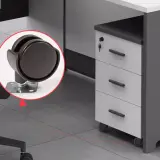 Modern Office Workstation With Storage Shelves - Maoters thumbnail 7
