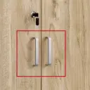 Office Light Wood Locked Storage Credenza - Maoters thumbnail 9