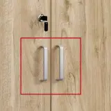 Office Light Wood Locked Storage Credenza - Maoters thumbnail 9