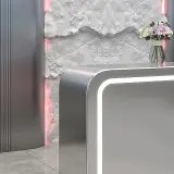 Metallic LED Reception Desk - Maoters thumbnail 9