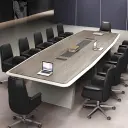 Simple Modern Large Conference Table - Maoters thumbnail 2