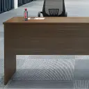 Modern Wood Office Desk with Open Shelf - Maoters thumbnail 12