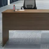 Modern Wood Office Desk with Open Shelf - Maoters thumbnail 12
