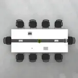 Simple Office Desk Negotiation Table - Maoters thumbnail 4