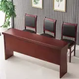 Modern Wood Training Table with Privacy Panel - Maoters thumbnail 3