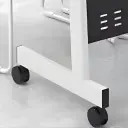 Modern Mobile Folding Training Table with Privacy Panel - Maoters thumbnail 9