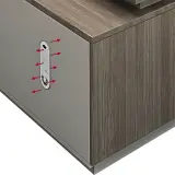 Executive Office Curved Executive Desk - Maoters thumbnail 7