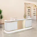 Luxury Salon Curved Reception Desk - Maoters thumbnail 4