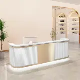 Luxury Salon Curved Reception Desk - Maoters thumbnail 4