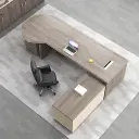 Corporate Office Wide Rounded Executive Desk - Maoters thumbnail 3